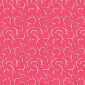 Mini Antlers Hot Pink