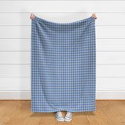 Houndstooth Light Gray and Cornflower