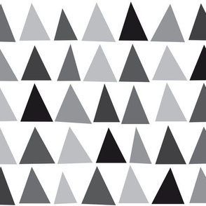 Grey Triangles on White by Minikuosi