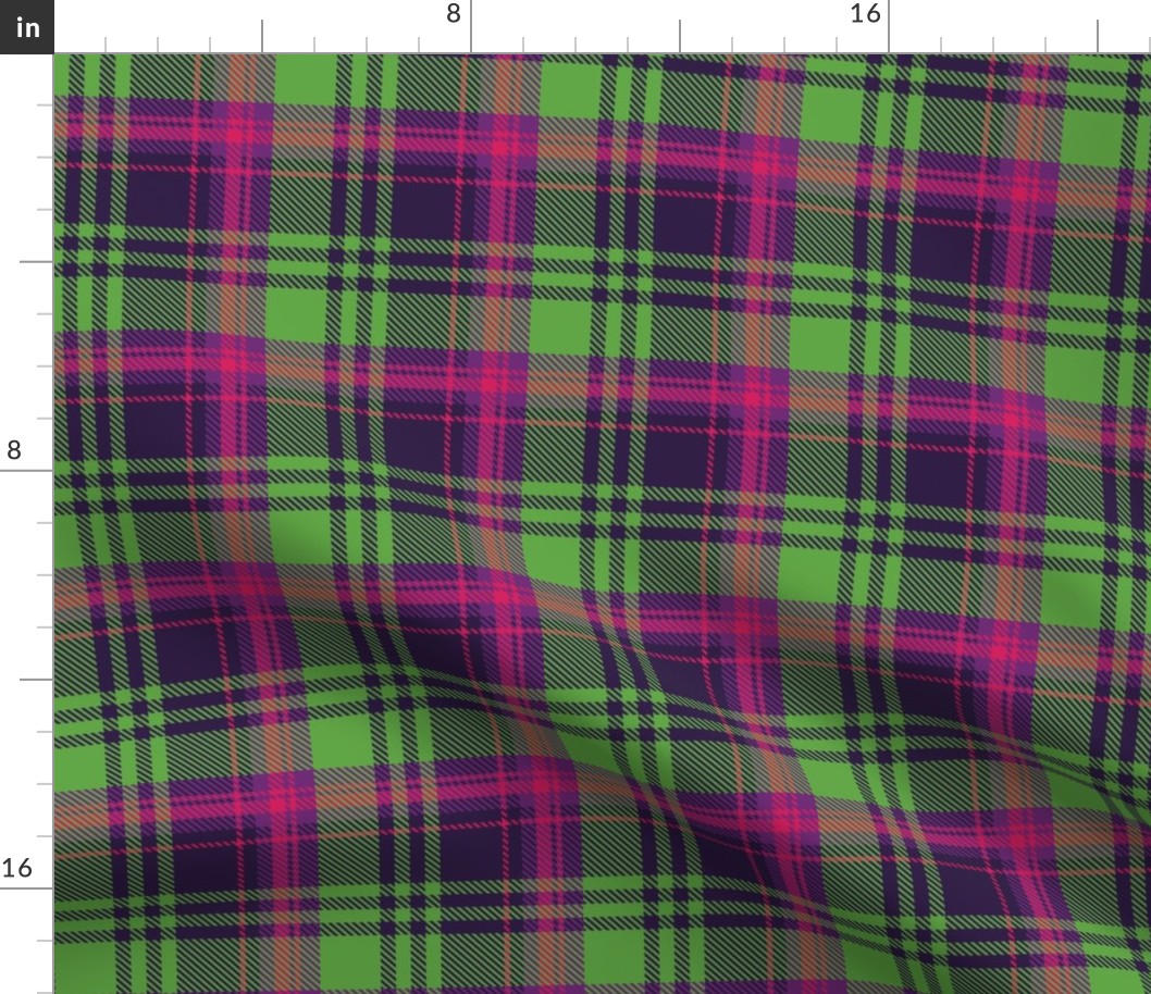 Purple Pink Green Plaid