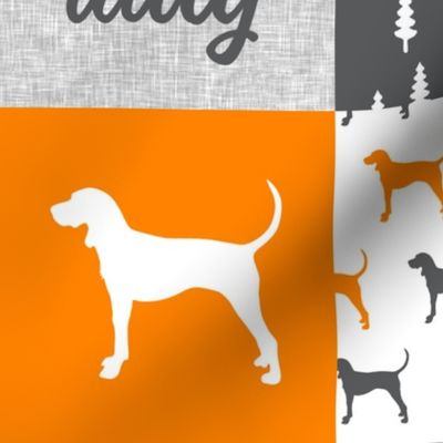 Little Lady || custom orange and grey coonhound