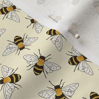 Busy Bees on buttermilk - small-medium scale