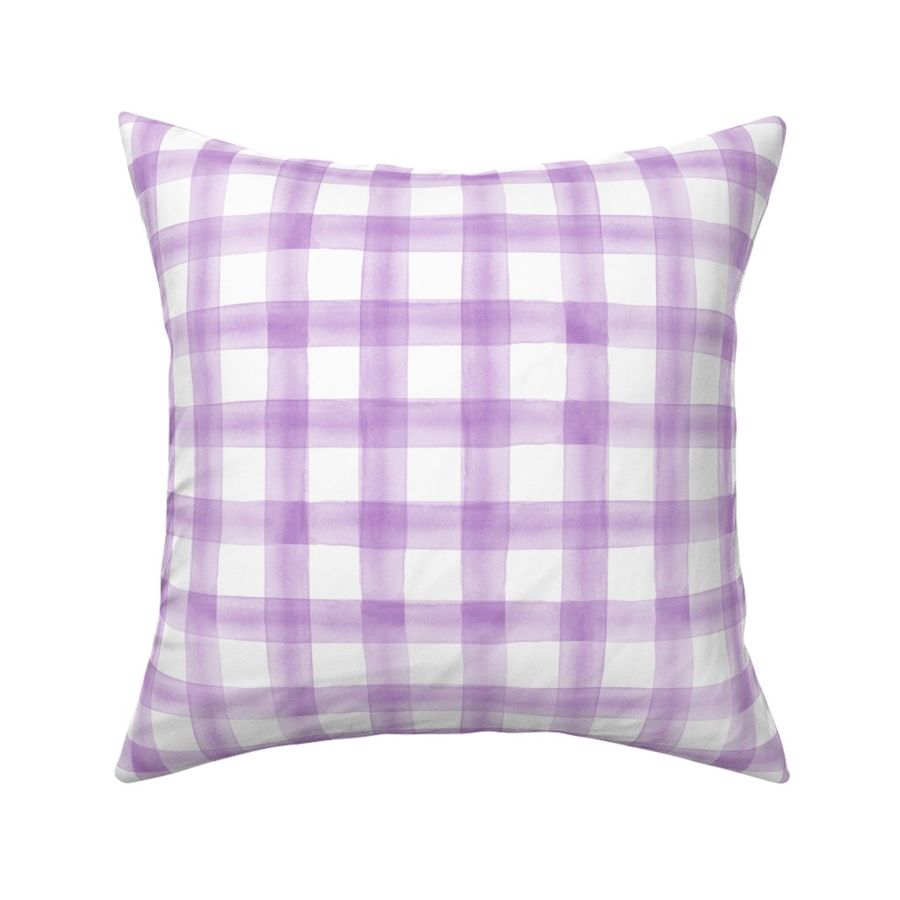 watercolor plaid || purple