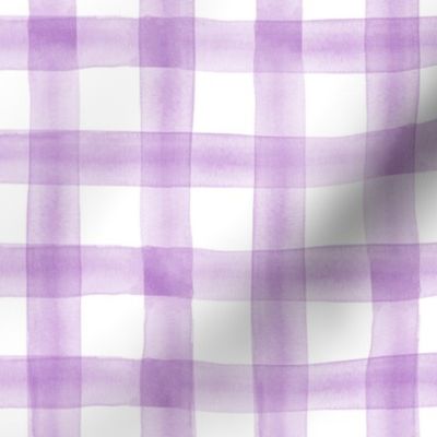 watercolor plaid || purple