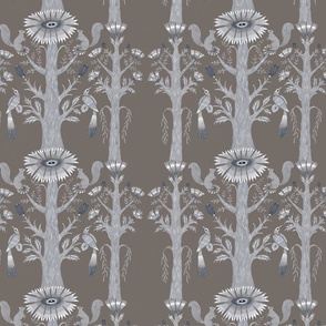 Grey Forest Floral