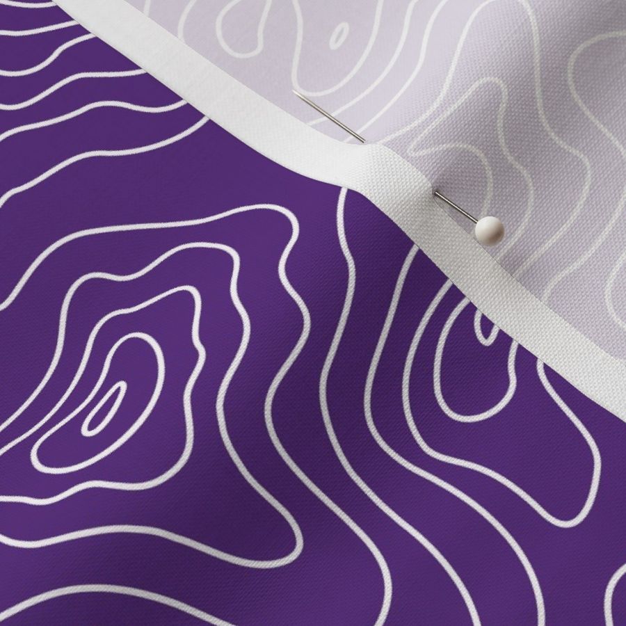 Topographic Map Purple and White Stripes Wave Elevation Topographic Topo Map Pattern -01-01-01-01