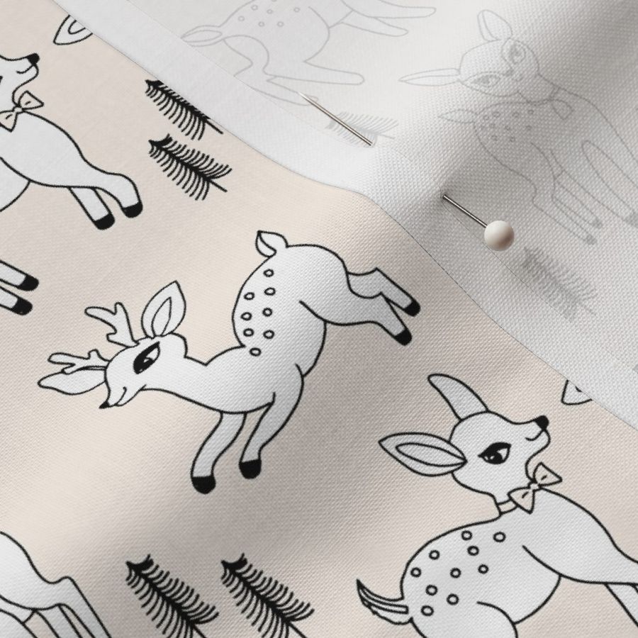 Reindeer christmas deer pattern neutral