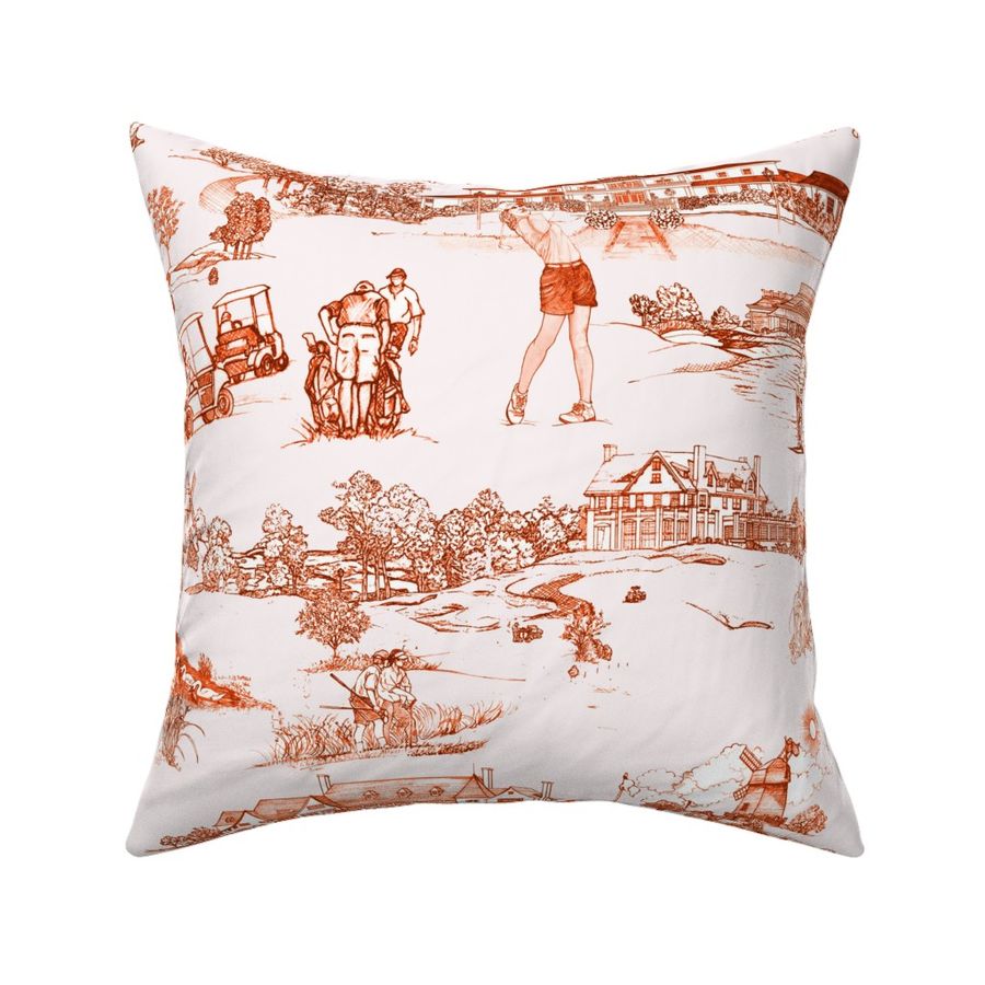 Hamptons Golf Toile Pumpkin