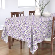 Ditsy Flowers Floral Purple Lilac