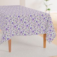 Ditsy Flowers Floral Purple Lilac