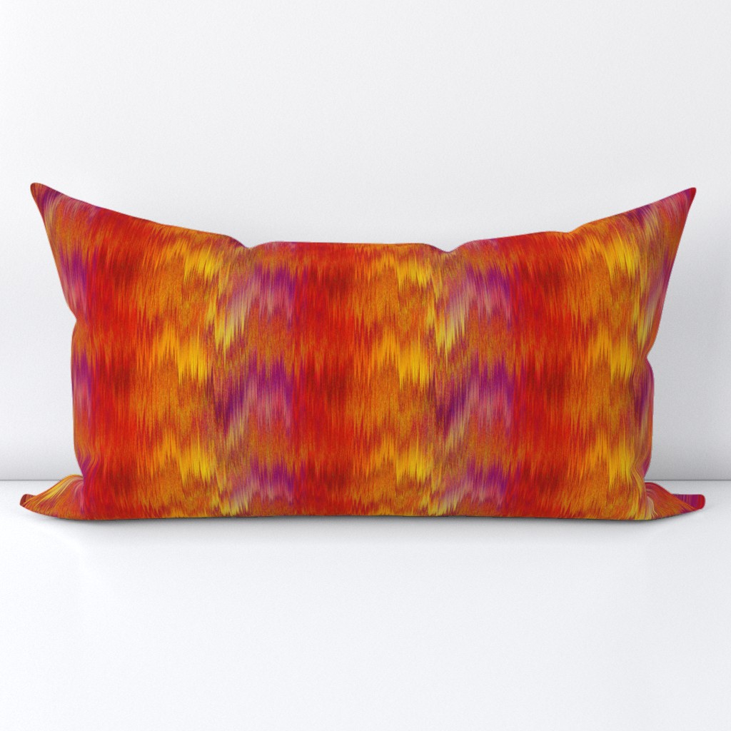 SPICED WARM IKAT CHEVRON SUNSET JUNGLE BLENDER