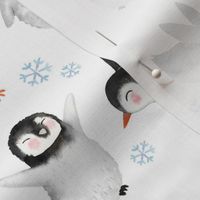 Winter Penguins // White