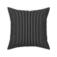 Quarter Inch Medium Gray and Black Vertical Stripes