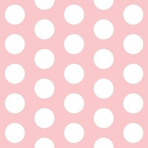 Large Light Pink Polka Dots