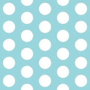 Large Seafoam Polka Dots