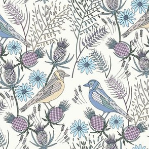 Thistle Birds, Cream