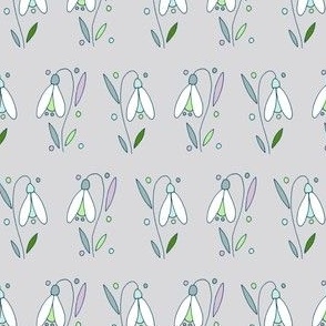 Scottish Snowdrops, Grey