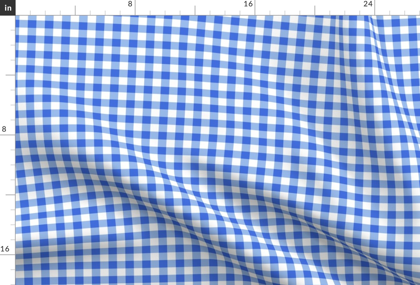 Stockholm Gingham Delfts Blauw