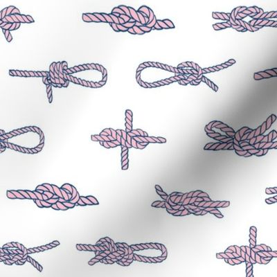 knots // sailing rope tying knots ships sailboat seaside fabric white purple