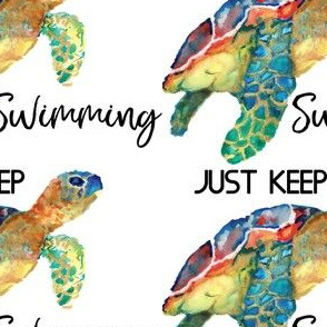 Just keep swimming turtle mini size