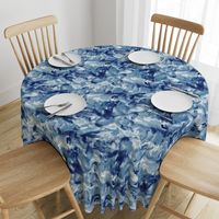 Marble Mist Blue White Large Scale