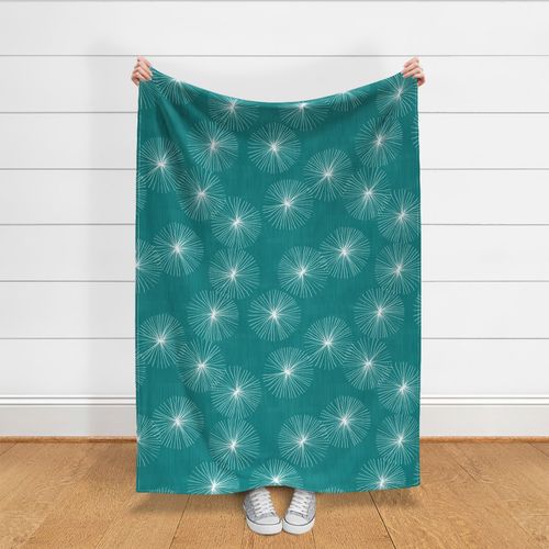 Dandelions M+M Teal by Friztin