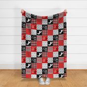 Football//Hustle Hit Never Quilt Loboes - Wholecloth Cheater Quilt