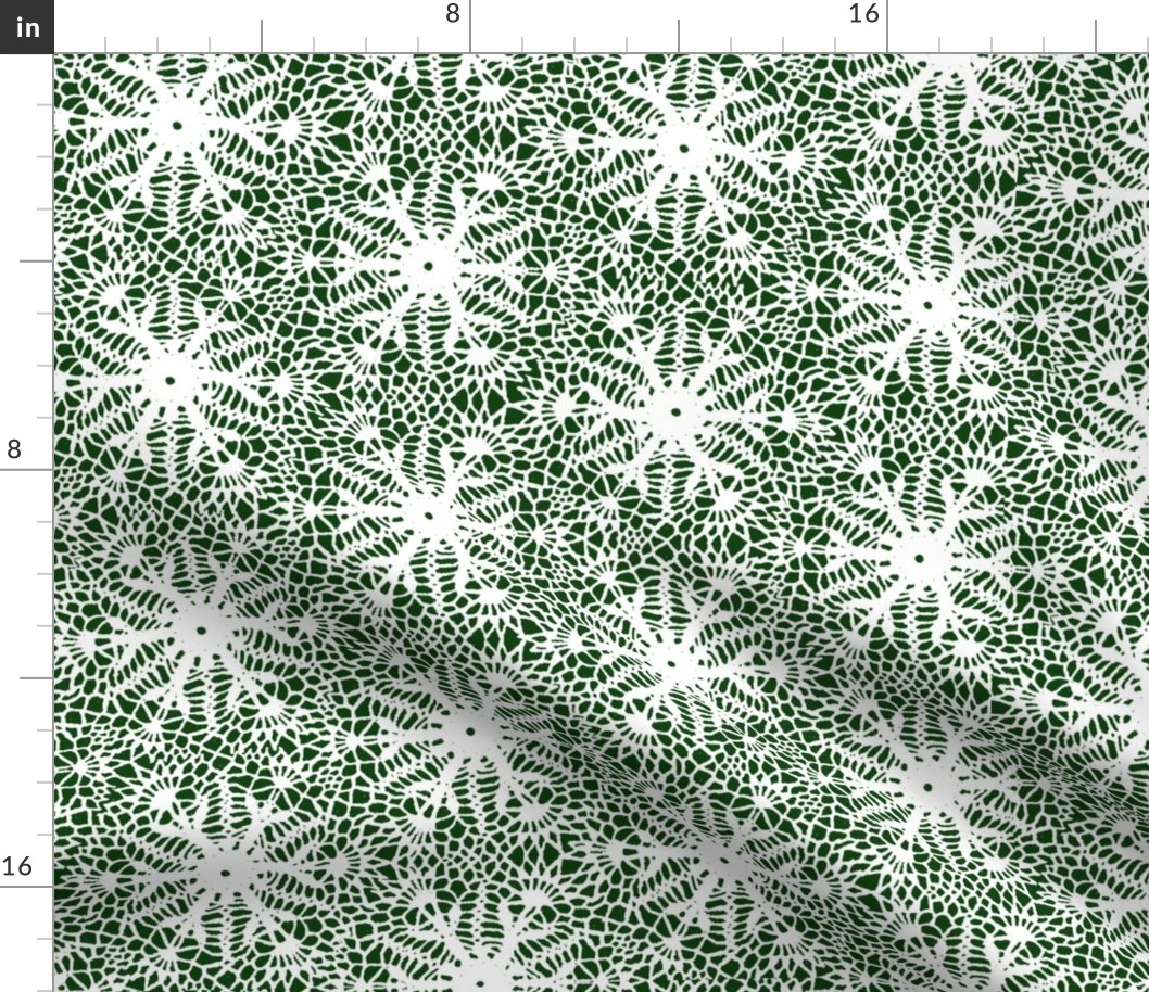 crocus snowflake forest green white