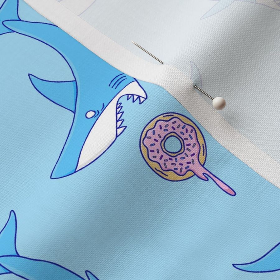 Shark vs Donut Blue