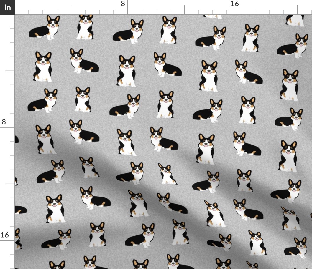 tri corgi dog fabric - pet quilt e dog, dogs, pet quilt, florals