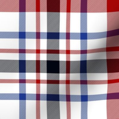 MacDonagh tartan - 8" modern on white