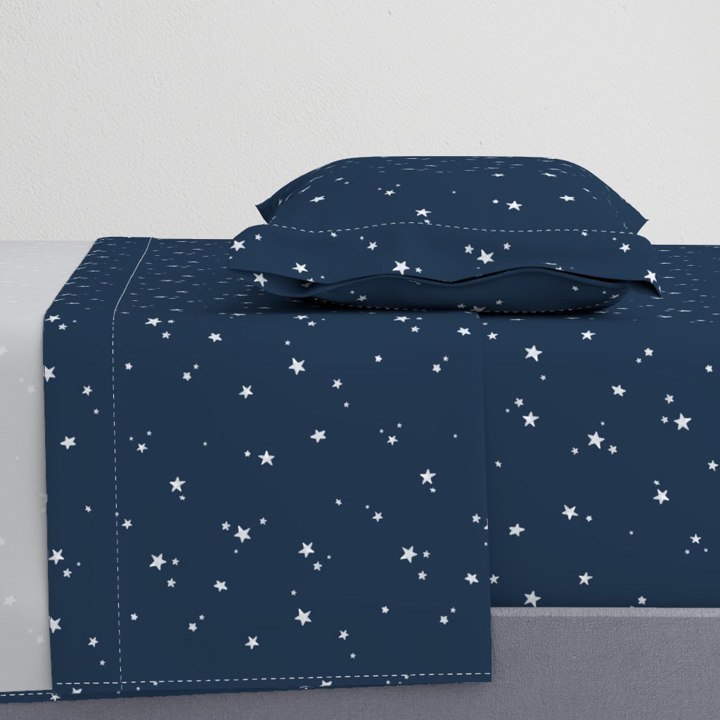 Dreamy Stars on Navy Blue