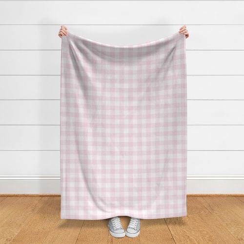 Buffalo Check - cool pink linen