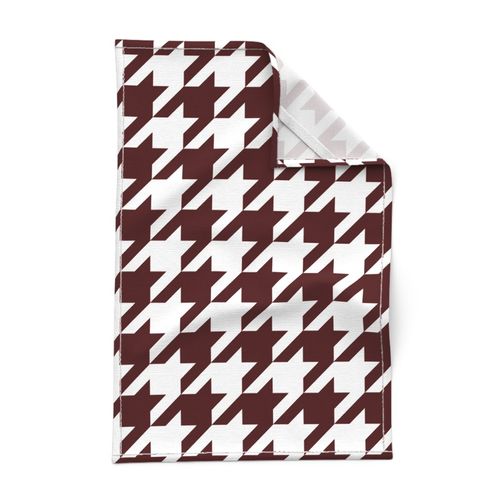 Houndstooth Check // Maroon Red ((Medium))