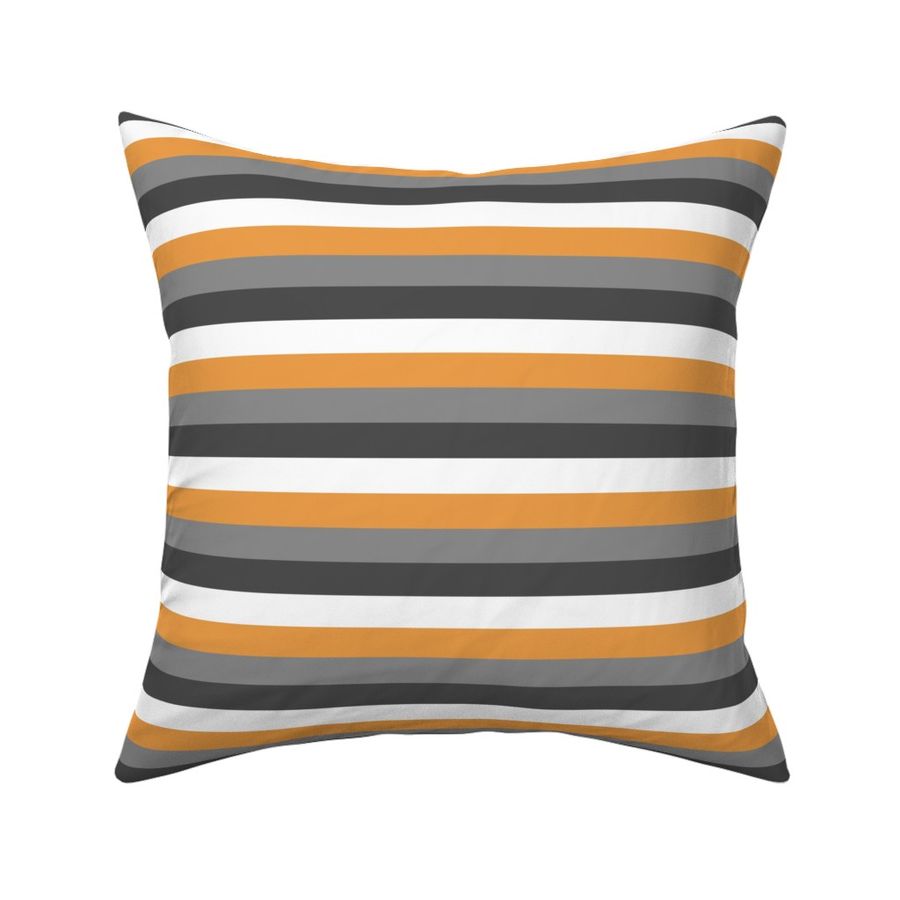 Stripes - Orange and Grey