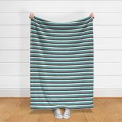 Stripes - Teal and Gray