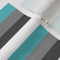 Stripes - Teal and Gray