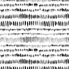 Abstract Ink Pattern in Black and White