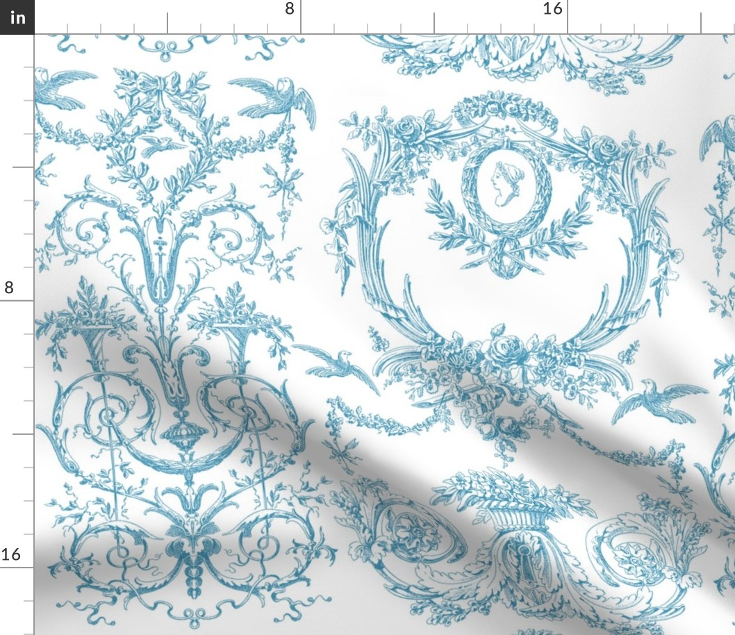 Capetian Toile aqua 1