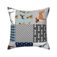 boxer pet quilt b dog breed nursery cheater quilt wholecloth