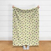 Butterflies Dancing! - lemon yellow, medium