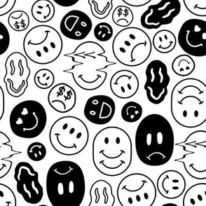 Weird Faces Fabric Wallpaper And Home Decor Spoonflower