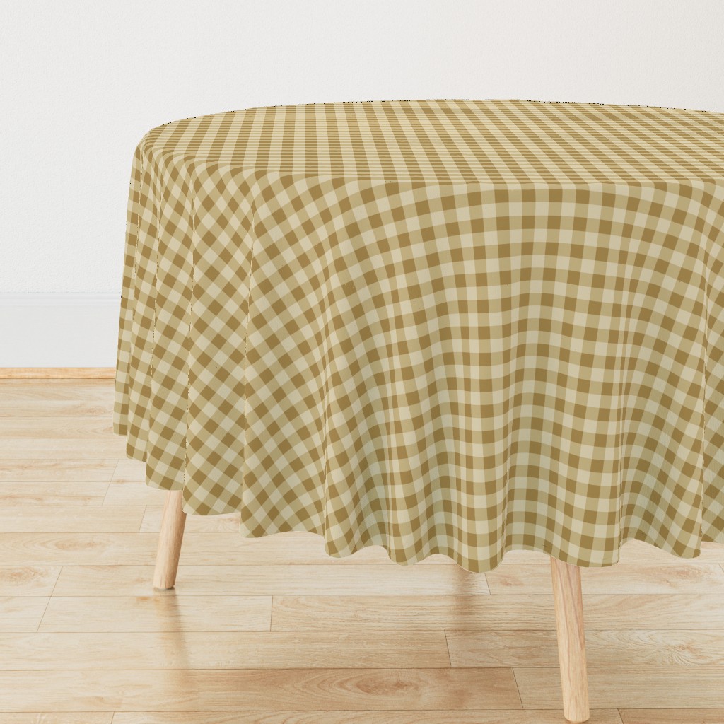 Gingham Plaid Check _Golden