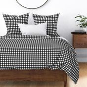 Gingham Plaid Check Charcoal Black