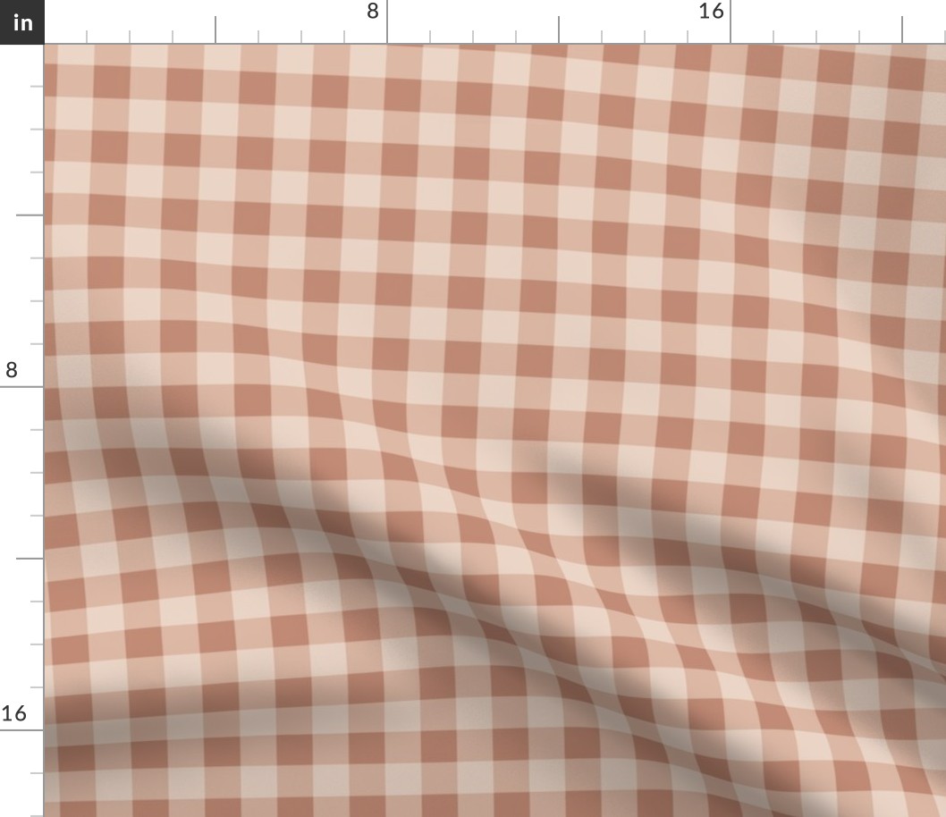 Gingham Plaid Check _Light Terracotta