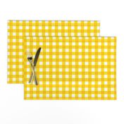 bright yellow gingham check