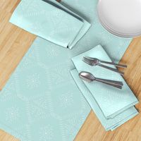 mudcloth freehand  tile - mint - small