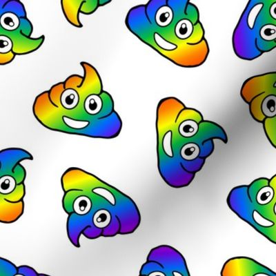 poo emojie rainbow