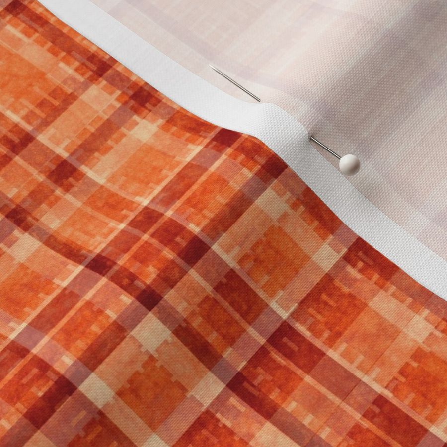 Stonewashed Orange Plaid