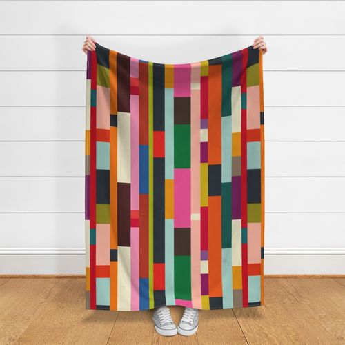 Solid Scraps Cheater Quilt